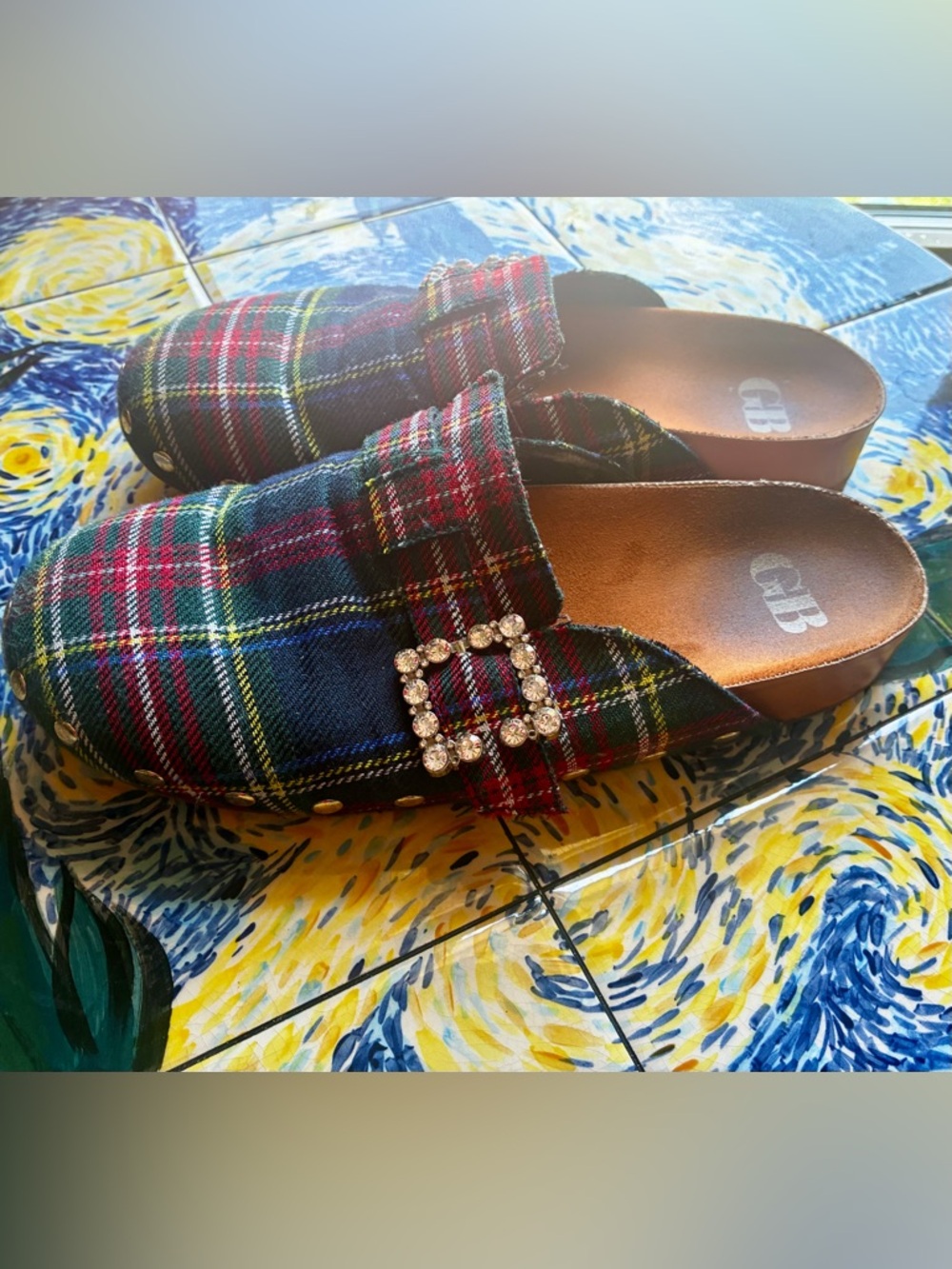 Plaid Clogs